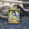 Pingente Thangka Wenchang Pintado à Mão por Mestre Pingente Gongming Thangka com Pintura Dourada de Guan Er Ye Guan Yu Thangka Masculino e Feminino