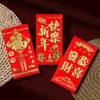 Envelopes vermelhos com o caractere "Fu", envelopes vermelhos de papel grosso dourado para o Ano Novo, lembrancinhas de Ano Novo, envelopes grandes para dinheiro de Ano Novo, boa sorte e prosperidade