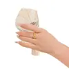 Anillo de Estilo Nuevo 2026 Chapado en Oro Antiguo con Diseño Lujoso, Anillo Floral Abierto para Dedo Índice, Anillo de Gama Alta Moderno y Exquisito