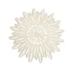 Mantel Individual de Pluma PVC Flor Artificial Mantel Individual Estampado en Caliente Estilo Americano Decoración de Fiesta Posavasos Banderín de Mesa Venta al por Mayor