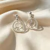 2026 Nuevos Pendientes de Botón de Bola de Cristal Redondos Dinámicos de Múltiples Capas Pendientes de Personalidad de Moda Accesorios de Pendientes Simples Elegantes para Mujer