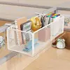Organizador de escritorio ajustable de gran capacidad, gadget para estación de trabajo, estante colgante, gancho colgante para mesita de noche, cesta colgante