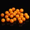 Cuentas Redondas de Cera de Abeja Natural Antigua, Cuentas Sueltas, Pulseras de Cera de Abeja Amarillo Aceite de Pollo Flor Flotante, Cuentas, Adornos de Diamante, Accesorios y Cuentas