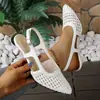 Sandalias de Tacón Fino con Punta Aguda Estilo Nuevo Primavera/Verano 2026 para Mujer, Zapatos de Tacón Alto Calados para Mujer, Comercio Transfronterizo