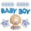 Baby shower fiesta de cumpleaños de bebé set de globos de un año fiesta de cumpleaños globo de aluminio