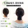 Versión Mejorada de Moño de Plumas de Pollo para Mujer, Moño de Cabello Estilo Coreano de Aspecto Perezoso con Pinza de Garra, Moño de Cabello Realista para la Parte Posterior de la Cabeza