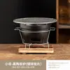 Estufa de Carbón Retro Antigua para Acampar al Aire Libre, Fogata para Hervir Té, Estufa Doméstica para Hervir Té, Estufa de Carbón de Doble Uso para Barbacoa y Olla Caliente