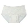 Sexy braguita de encaje estilo francés para mujer, con diseño de malla, propiedades antibacterianas, fuelle extendido, construcción sin costuras, tejido transpirable, ajuste de cintura media y una suave forma triangular que se ajusta a la cadera