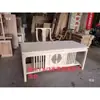 Mesa de Té Blanca Lisa Silla Combinación Integrada Estilo Antiguo Chino Simple Mesa de Té de Madera Maciza Juego de Té Mesa Estación de Preparación de Té