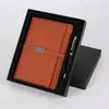 Venta al por mayor de fábrica caja de regalo para cuaderno de negocios de cuero sintético traje cuaderno con cierre magnético retro papelería cuaderno se puede imprimir logotipo