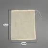 Saco de Gaze para Temperar Sopa, Leite de Soja, Alimentos Cozidos, Sachê para Vinificação, Banho de Pés, Filtro de Chá Aromatizado, Reutilizável
