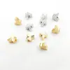 Cuentas Espaciadoras con Forma de Mariposa de Doble Corte Chapadas en Oro Cobre Conservador del Color Materiales para Pulsera de Cuentas DIY, Collar, Pendientes