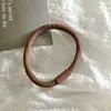 Faixa de Cabelo Preta de Alta Elasticidade para Mulheres Estilo Coreano Simples Prendedor de Cabelo Elástico Corda de Cabelo para Rabo de Cavalo Durável Acessório de Cabeça Flexível
