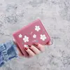 Nova carteira estilo antigo elemento Han bolsa curta para moedas estudante do ensino médio carteira pequena simples multifuncional grande capacidade porta-cartões
