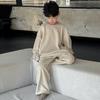 Conjunto de Roupa de Casa para Meninos 2025 Primavera e Outono Novo Roupa Íntima Quente Coreana para Meninos Inverno Conjunto da Moda de Duas Peças para Crianças Pequenas e Médias