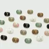 Botones Metálicos Ovalados Retro para Camisa Moda Femenina Camisa Cárdigan Abrigo Botones de Lana Esmalte Goteante Coloridos Botones Pequeños