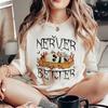 Manga Corta Estampado 90S Popular Mujer Nueva Moda Hueco