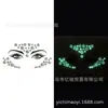 Ojos luminosos diamantes de imitación cara diamantes pegatinas diy acrílico frente ceja Cristales de Diamante pegatinas cara diamantes de imitación resina Diamante
