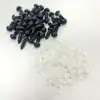 Muñeco de Peluche Ojo de Frijol Negro Juguete de Seguridad de Plástico Ojos Negros Nariz DIY Suministros de Educación Temprana 100 Juegos/Paquete