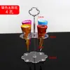 Suporte para Casquinha de Sorvete em Acrílico Dourado Bandeja de Sobremesa Portátil Suporte de Exibição para Armazenamento de Sorvete Porta Empurrador para Copo de Papel