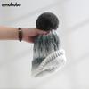 Comercio Exterior Gorro de Lana Otoño e Invierno para Hombres y Mujeres Forrado de Felpa Gorro Tejido Engrosado Gorro para el Frío Cálido Personalidad Moda Versátil Color Macarrón
