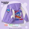 Chaqueta con Forro Polar Super Mouse para Niños, Chaqueta con Capucha Cortavientos Infantil, Ropa Exterior Elegante Bloque de Color Otoño e Invierno para Niños
