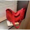 Bolsa Tote Plisada de Alta Gama para Mujer, Estilo Coreano de Moda Tendencia, Bolso de Hombro Cruzado de Gran Capacidad, Bolso Simple de Axila, Comercio Exterior