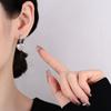 Aretes de Amor Rosa Circonita Arcoíris para Mujer, Aretes de Diseño Personalizado