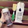 Taza de Agua de Plástico de Aspecto Premium, Gran Capacidad, Sencilla, Resistente a Caídas, Antifugas, con Correa, Taza de Agua Deportiva, Taza Portátil para Estudiantes