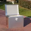 Cofre de Scooter Eléctrico Cofre Trasero de Motocicleta Caja de Herramientas Cofre Trasero de Acero Inoxidable Engrosado Caja de Almacenamiento Trasera Tamaño Grande Caja de Entrega