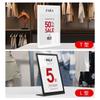 Tablero de Exhibición de Tarjetas de Mesa A4 Acrílico Soporte Metálico Tablero de Mesa Tienda de Ropa Etiqueta de Precio Soporte para Póster Plegable