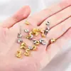 Cobre Agujero Doble Cerveza Malta Espiga Oreja Espaciadores Piezas Espaciadoras Resistentes al Color Pulsera Collar DIY Cuentas Sueltas Accesorios de Joyería