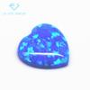 Lote de forma de corazón fondo plano liso OP05 Ópalo azul forma de corazón fondo plano liso OP05 Ópalo azul