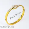 Pulseira Cruzada de Aço Inoxidável Transfronteiriça Banho de Ouro 18k Inlaid com Diamantes Pulseira de Titânio da Moda para Mulheres Joias Atacado