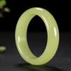 Pulsera de jade Hetian de Xinjiang de alta imitación, boca amarilla ruowu, para mujer, pulsera plana de jade amarillo aceite de pollo de Mongolia exterior, venta al por mayor
