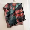 Bufanda de Imitación Cachemir Estilo Pintura al Óleo Vintage Nueva Otoño/Invierno 2026 para Mujer, Calentador de Cuello Chal Jacquard Versátil de Alta Gama al por Mayor