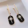Coreia do Sul Micro Diamante Vintage Oito Pontas Estrela Brincos Femininos Celebridade da Internet Brincos Elegantes Brincos de Moda Personalizados Brincos