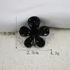 Flor de Cinco Pétalas com Gotejamento de Óleo Cravejada de Diamantes Acessórios de Joia de Pérola para Tamancos DIY Liga de Metal Feita à Mão Acessórios de Cabelo Flor de Pérola