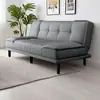 Sofá Pequeno para Apartamento Sala de Estar Novo Estilo Quarto de Aluguel Quarto Escritório Dobrável Couro Arranhador de Gato Sofá-Cama de Uso Duplo