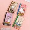 4 piezas/set Lindo Conejo Miffy Cuaderno A6P de Tapa Plana Estudiante Diario de Alto Valor Caricatura Planificador a Todo Color