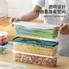 Caja de Almacenamiento para Cilantro y Cebolleta, Caja para Mantener Fresco en el Refrigerador para Cilantro Entero, Versión Engrosada, Caja para Preparación de Fideos y Huevos, Caja Sellada para Mantener Fresco