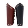 Pulsera de cuero estilo punk para montar a caballo, personalizada, retro, simple, pulsera ancha de cuero, para hombre, genial, guapo, equipo de protección deportiva
