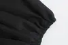 2022 Nuevo Estilo Europeo y Americano Fengchun Vestido de Mujer con Manga Esponjosa Vestido Negro Grande 9500