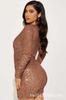 Falda de cadera cruzada estilo europeo y americano para mujer, cuello en V, lentejuelas pequeñas, sexy, plisada, ajustada, falda de cadera para chica caliente, entrega de una pieza