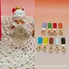 Colgante cuadrado de oro puro 999 "Éxito Instantáneo" serie de llaveros de cuero con cordón para promoción en transmisiones en vivo de TikTok