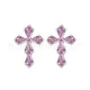 Juego de pendientes de titanio F136 con forma de gota de agua para lóbulo y cartílago, con rosca interna de circonita, joyería para piercing de titanio G23