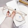 Gafas fotocromáticas para miopía para hombres y mujeres ins luz azul anti-luz marco grande liso liso gafas fábrica al por mayor
