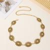 Comercio Exterior Transfronterizo Oro plata Étnico Metal Moda Cadena de Cintura Ajustable Vestido Spice Traje Accesorios