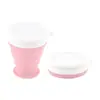 Taza de Agua Plegable de Silicona Portátil Plegable Telescópica Resistente a Altas Temperaturas Taza de Agua Plegable para Viaje Suministros de Camping al Aire Libre para Viajes