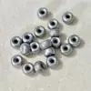 Cuentas Planas Vintage con Flores, Hebilla de Seguridad Tipo Rosquilla Accesorios para Joyería, Cuentas Sueltas para DIY, Adornos de Plata